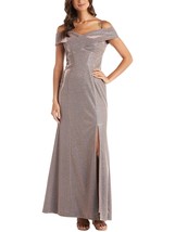NIGHTWAY Cold-Shoulder Glitter Gown Cappucino Size 10 $129 - £47.42 GBP