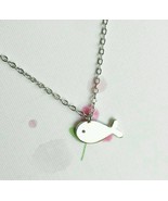 925 Sterling silver necklace fish pendant Chain - £11.79 GBP