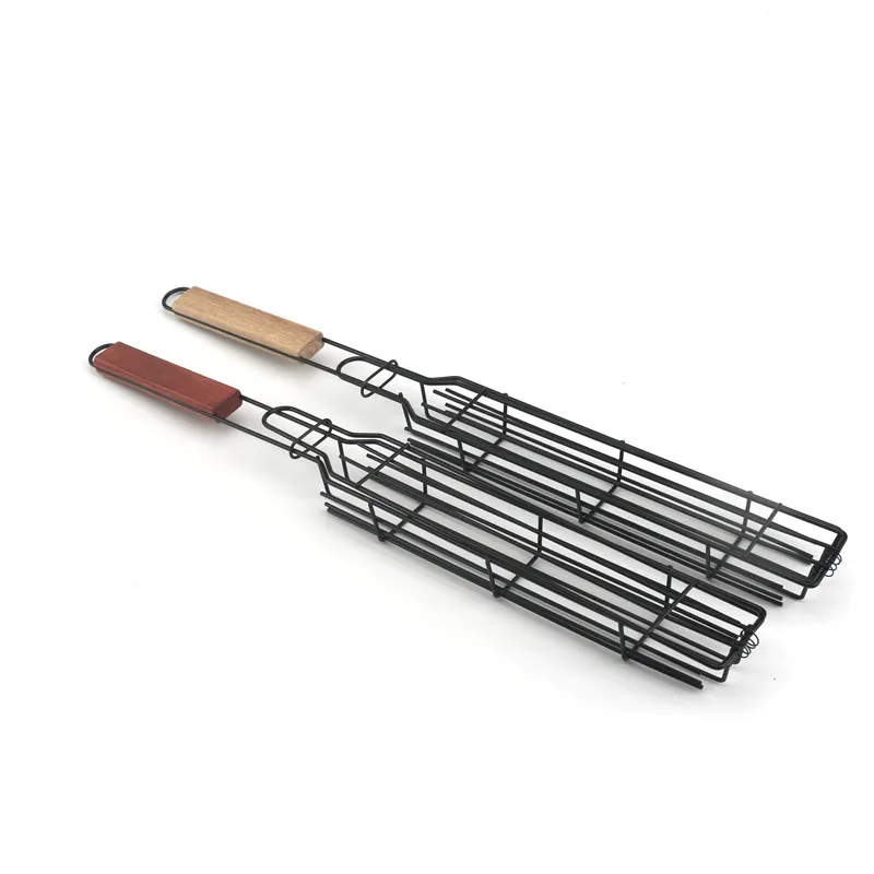 4 pieces kabob grilling baskets grill grate for grilling vegetables chicken meat thumb200