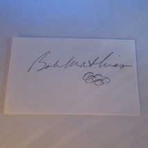 Bob Mathias 2 Time Olympic Gold Medalist Autograph - $9.75