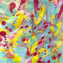 Original Art Psychedelic No 2 Colorful Handmade Marbled Paper 8x10in Matted - £38.31 GBP