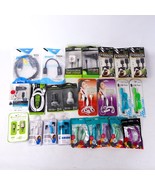 24 Random Mixed NEW NIB Sealed Electronics Headphones Charger Cords USB ... - £17.28 GBP