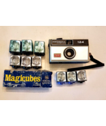 VTG Kodak 124 Instamatic Camera &amp; Flashbulbs LOT Magicubes GE Sylvania U... - £11.77 GBP