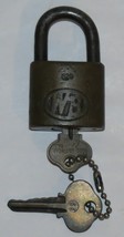 Vintage Wilson Bohannan Tesco Power Department Lock &amp; Key - $29.65