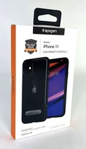 2-Pack SPIGEN iPhone 11 Slim Armor Essential CLEAR / BLACK Case Metal Ki... - $9.99