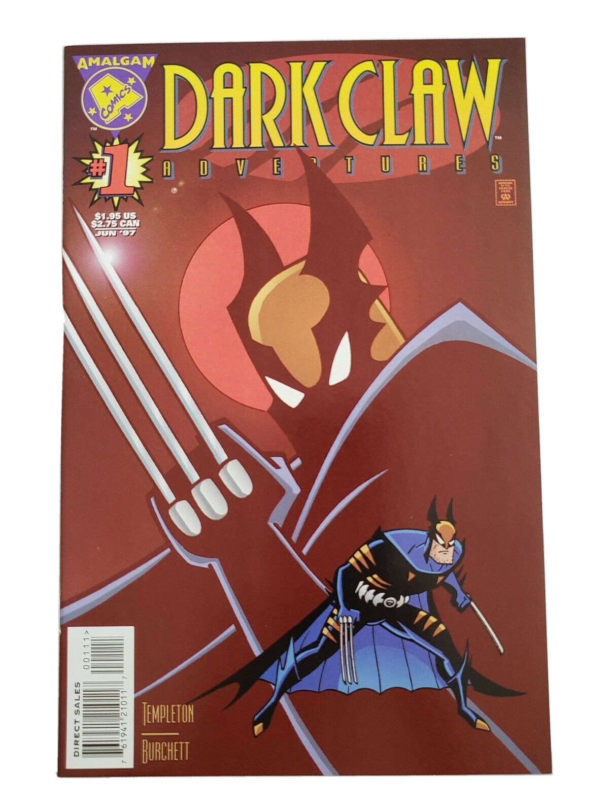1997 DARK CLAW ADVENTURES DC COMIC BOOK # 1 AMALGAM VINTAGE BATMAN STYLE BOOK - £19.90 GBP