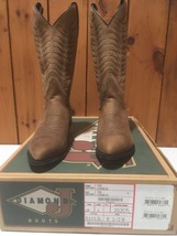 Diamond J Western Boots 51013L Tan Comanche Womens Size 8.5B - £8.11 GBP