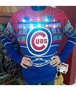 2016 World Champ CHICAGO CUBS Size XL  LIGHT BLUETOOTH AWESOME &quot;Ugly&quot; SW... - €52,10 EUR