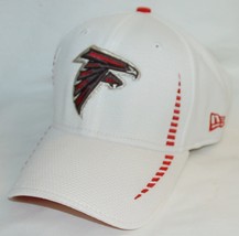 New Era 39thirty Atlanta Falcons Small-Medium Stretch Fit White Hat Official Nfl - £13.54 GBP