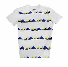 Medium (12-14) Epic Big Boys Crew Neck Short Sleeve T Shirt Oatmeal Print Explor - £3.92 GBP