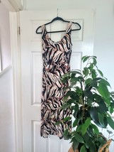 Warehouse size 8 midi dress holiday vacation Beach small viscose - £17.01 GBP