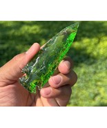 5.5–6&quot; Rare Green Obsidian Peridot Arrowhead – Handmade Gemstone for... - $311.99 MXN+
