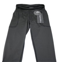 DYCE Active Running Yoga Pants Workout  w/ Pocket Black No Slip Waist Sm... - £19.08 GBP