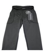 DYCE Active Running Yoga Pants Workout  w/ Pocket Black No Slip Waist Sm... - £19.43 GBP