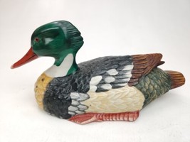 Ceramic 12&quot; Mallard Duck Hand Painted Statue Figurine - £11.83 GBP