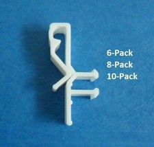 Hidden Valance Clips for Faux &amp; Wood Venetian Blinds Parts White 6-10 Pack - £4.93 GBP+