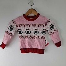 Penguin Pink Christmas Holiday Sweater Toddler 2T - £11.05 GBP