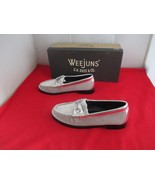 GH Bass Women&#39;s Lianna Velvet Loafers $135 Metallic Silver  US Size 5 1/... - $49.49