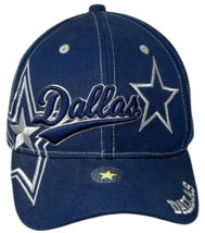 Dallas Cowboys Giant Star Emboidered Logo Adjustable Cap Hat Blue & Gray image 2