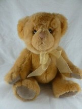 Vintage Russ Berrie Fully Jointed Teddy Bear Tan 11 in Sitting Head Spin... - $17.81