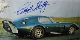 Autographed Carroll Shelby The Now and Forever Sportscar Poster Framed - £788.50 GBP