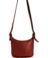 Vintage Red Glove Tanned Leather Coach Crossbody Purse w Keychain - £132.89 GBP