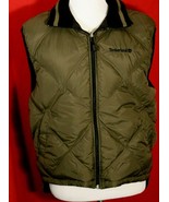 TIMBERLAND WEATHERGEAR Goose Down Puffer Reversible Zip Vest Black Green... - €27,15 EUR