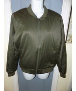American Eagle AE Olive Green Bomber Jacket Coat Size M Women&#39;s NWOT - $57.00