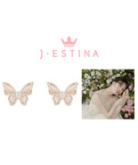 J.ESTINA JESTINA LA POEME 14K Earrings (JJL1EQ2BS251R4000) Korean Jewelry - £478.11 GBP