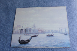  Venice Italy Grand Canal Cityscape GONDOLA- By Nicholas ,1990 Art Print. - £11.87 GBP