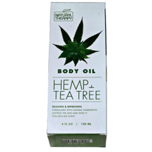 Natural Therapy Body Oil Hemp Tea Tree Relaxing Refreshing 4oz. - $21.99