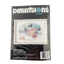 Dimensions Crewel Kit PASTEL SHELLS Sandy Ocean Scene No. 6165 - $546.15 MXN