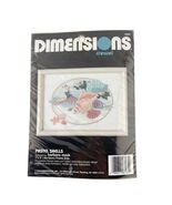 Dimensions Crewel Kit PASTEL SHELLS Sandy Ocean Scene No. 6165 - $29.33