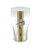 Minnesota Vikings NFL Striped 20 Ounce Pub Beer Glass - €19,52 EUR
