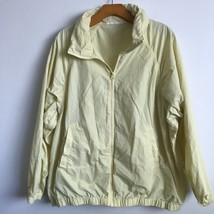 Uniqlo Anorak Jacket Womens L Nylon Zip Hood Utility Long Sleeve Casual ... - $26.65
