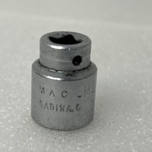 MAC Tools 1/4&quot; Drive 1/2&quot; Shallow 6 Point Socket M166 Made in USA - £6.19 GBP