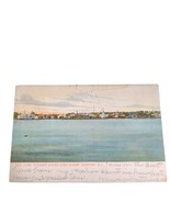 Postcard New York Steamer Docks Long Wharf New Port Rhode Island Vintage... - £11.72 GBP