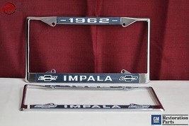 1962 Chevy Impala GM Licensed Front Rear License Plate Holder Retainer Frames - £1,557.16 GBP