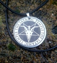 Handmade Stainless Steel  Necklace Pentagram Baphomet Gothic Occult Witc... - £7.92 GBP