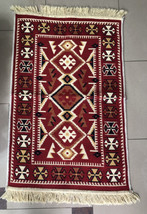 New Albania Kosova Artisan Kilim Carpet RUG-MULTICOLOR Design RUG-60 Cm X 200 Cm - £46.46 GBP