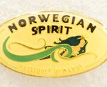 Vintage Oval Advertising Jewelry Lapel Pin Norwegian Spirit Latitudes Re... - $9.89