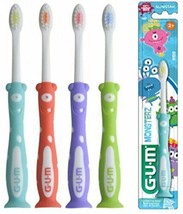 GUM Kids Monsterz Toothbrush (3 Pack) - Colors May Vary - £11.18 GBP