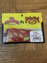 Mr. Crappie Strike King 2” Shadpole Red Chartreuse Sparkle Glow - $348.38 MXN