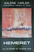 Hemeret – Original Exhibition Poster – Galerie Carlier Paris - 1976 - £102.10 GBP