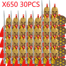 30PCS Military Building Blocks Medieval Time Roman Action Soider Figures X650 - £37.09 GBP