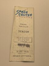 Vintage 1996 Space Center Houston Senior Admission Ticket Travel Souveni... - $7.91