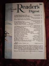 Readers Digest November 1967 Marvin A. Stevens Lawrence Elliott Ronald Schiller - £5.39 GBP