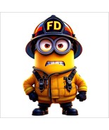 Firefighter Decal StickerMinion Angry Firefighter AI Generated Decal - $3.95+