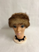 Vintage 50s Pillbox Women&#39;s Fur Hat - £14.78 GBP