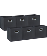 Pomatree 13X13X13 Storage Cube Bins - 6 Pack | Large and Sturdy, Dual Pl... - £34.14 GBP